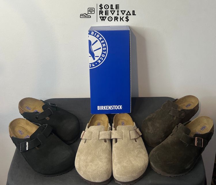 Birkenstock Birkenstock Boston Regular Fit Suede / Oiled Leather Clogs product image